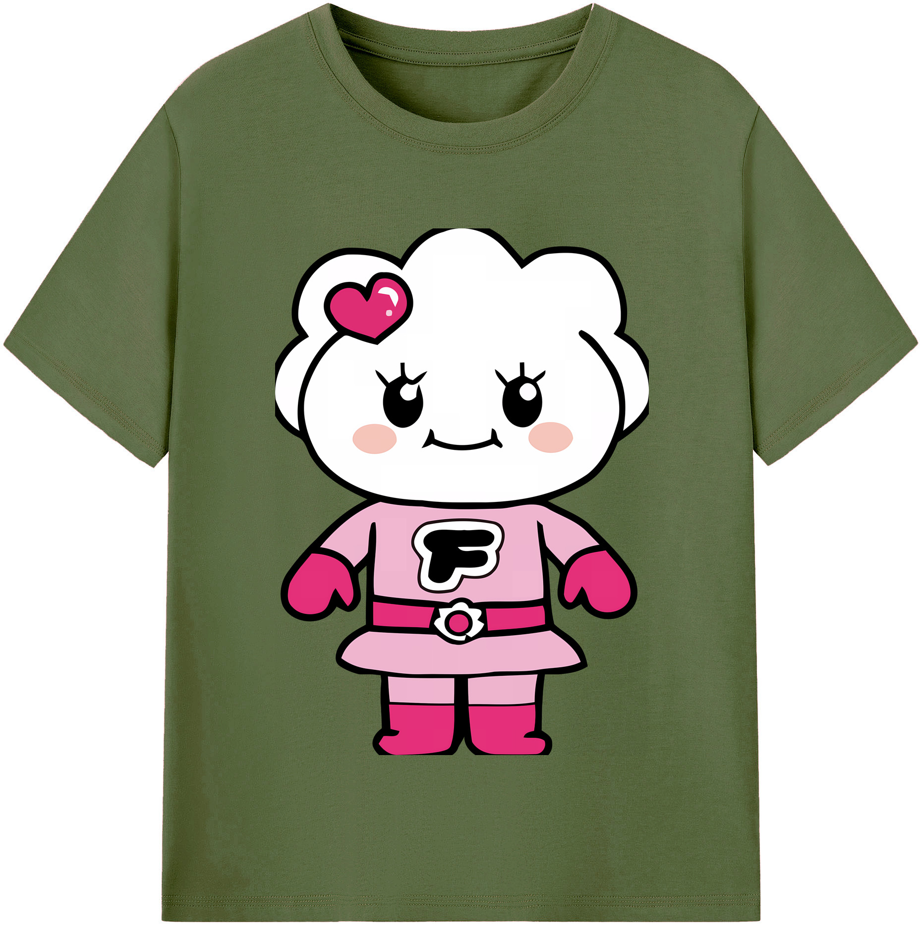 （画像用） アンパンマン Anpanman 綿100％半袖Tシャツ（フロントプリント）